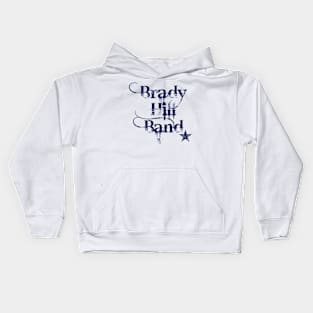 Brady Hill Band Navy Logo 1 Kids Hoodie